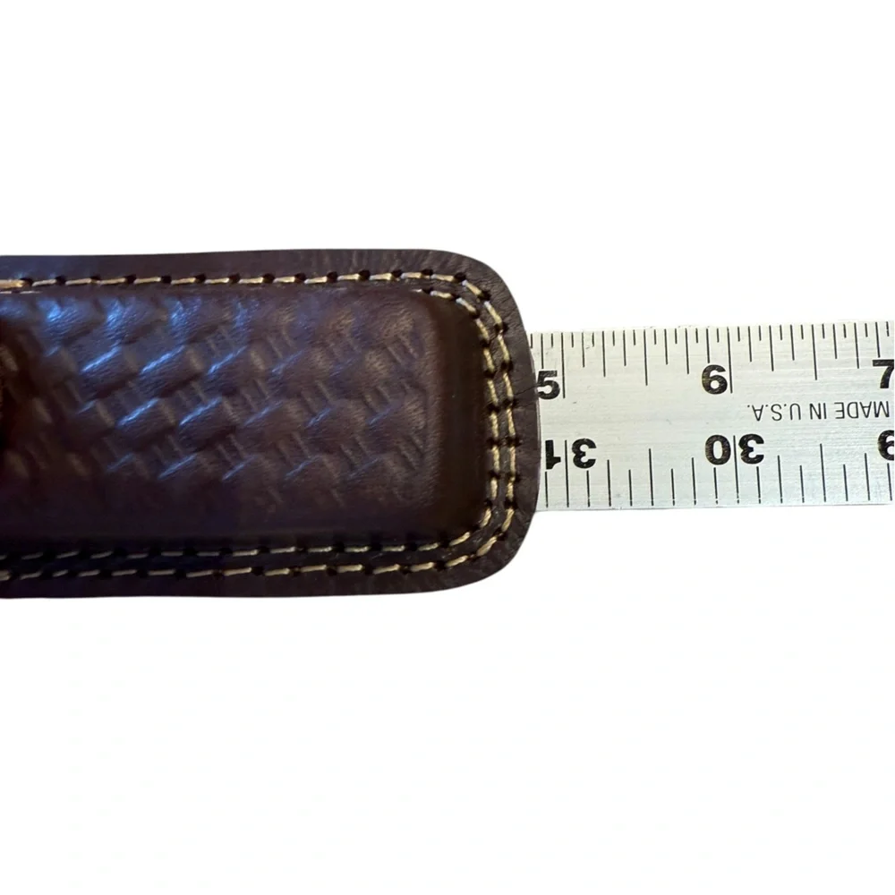 Titan Brown Leather Snap Belt Knife Sheath 5”